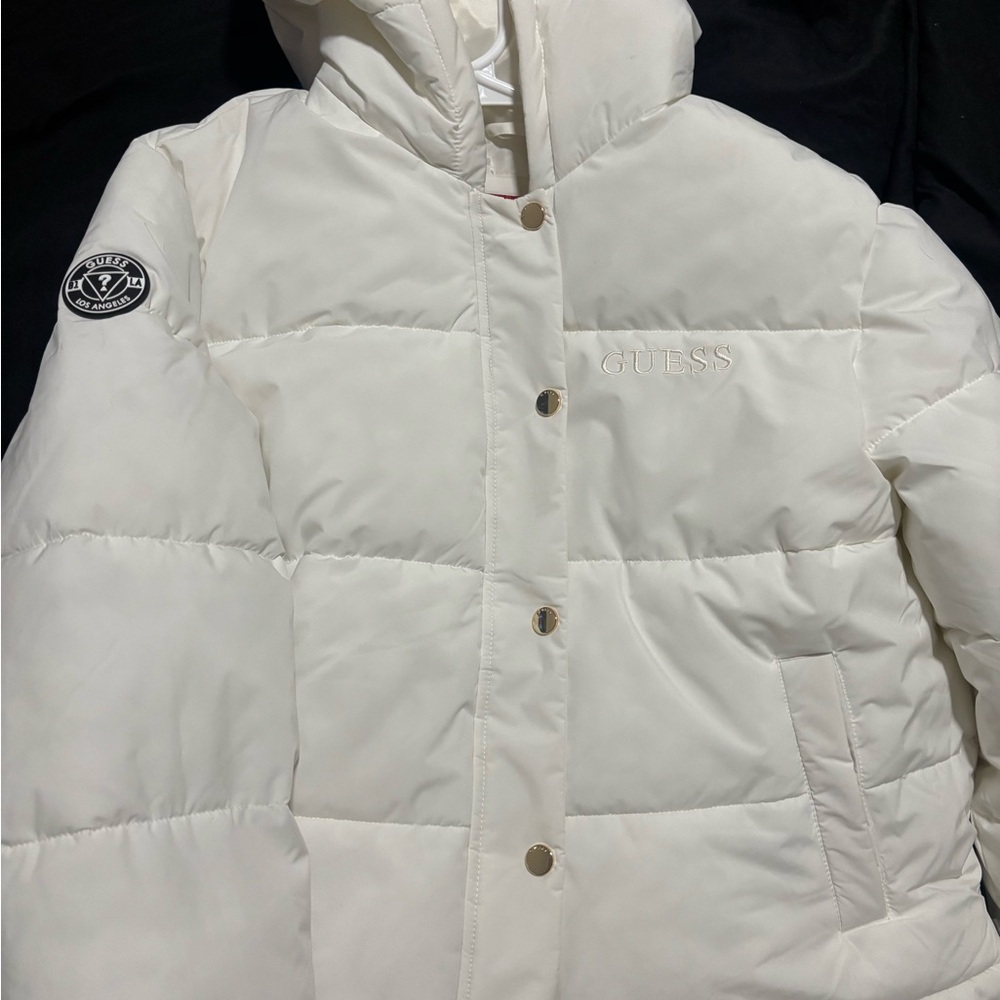 GUESS Ivory Quilted Jacket